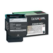 Genuine OEM Lexmark C544X1KG Extra Hi-Yield Black Return Program Toner Cartridge (6000 page yield)
