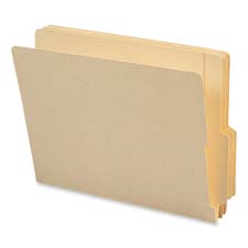 End Tab Folders, 4" Tab, 9-1/2"Front, Ltr, 100/BX, MLA