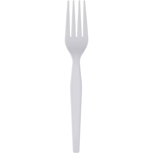 Heavywt Plastic Forks, 7-1/10" L, 100/BX, White