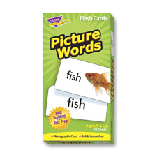 Picture Words Flash Cards, 96 Cards