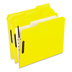 Folders, 2 Fasteners, 1/3 Tab Cut, Letter, 50/BX, Yellow