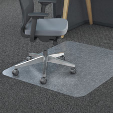 Rectangular Chairmat, All Floors/Carpets, 60"x79", Clear