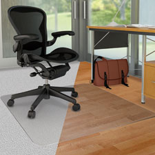 DouMat Mat, Carpet/Hard Floor, 46"x60", Clear