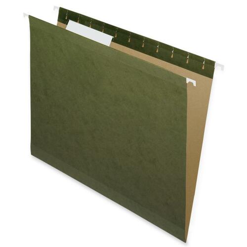 Hanging File Folders,Recycled,1/3 Cut,Letter,25/BX,Green