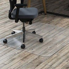 Hard Floor Chairmat, Rectangular, 36"x48", Clear