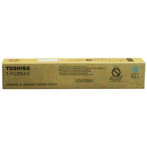 Genuine OEM Toshiba TFC30UC Cyan Toner Cartridge (28000 page yield)