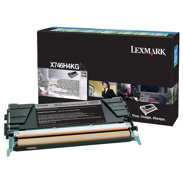 Genuine OEM Lexmark X746H4KG Government High Yield Black Return Program Toner (TAA Compliant Version of X746H1KG) (12000 Page Yield)