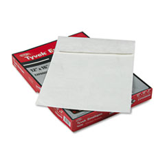 Tyvek Open-End Envelope,Plain,12"x16"x2",25/BX,White
