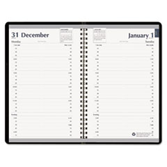 Daily Planner, 12 Months Jan-Dec, Blue/White
