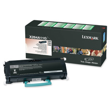 Genuine OEM Lexmark X264A11G Black Return Program Toner Cartridge (3500 page yield)