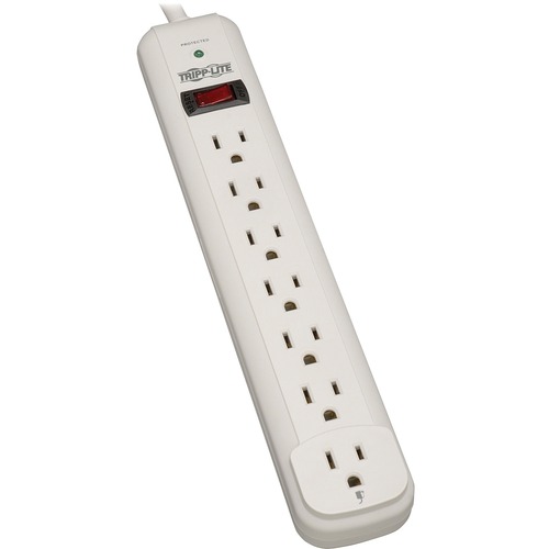 Surge Protector, 7 Outlet, 1080 Joules, 12' Cord, White
