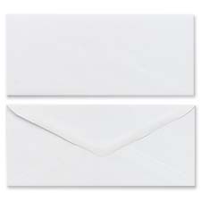 Plain Envelopes, Gummed, No 10, 100/BX, White