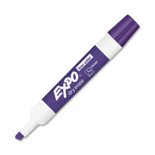 Dry Erase Marker, Low Odor, Chisel Tip, Purple