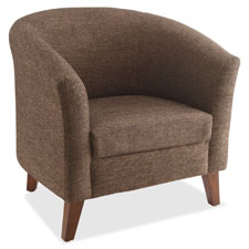 Upholstered Club Chair, 31-1/2"x28-3/4"x30-3/4", Black