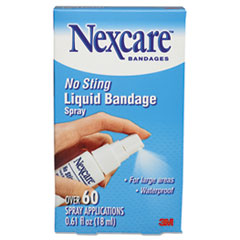 Spray-On Liquid Bandage, No-Sting, .61oz Bottle