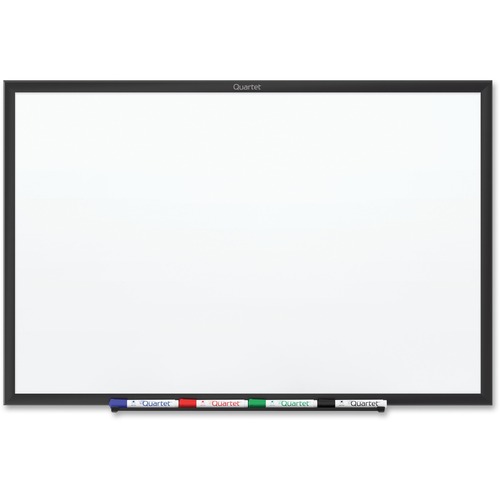 Magnetic Dry-Erase Board, 2'x1-1/2', Black Aluminum Frame