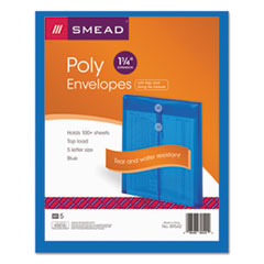 Translucent Envelopes,Top Opening,Letter-Size,5/PK,Blue