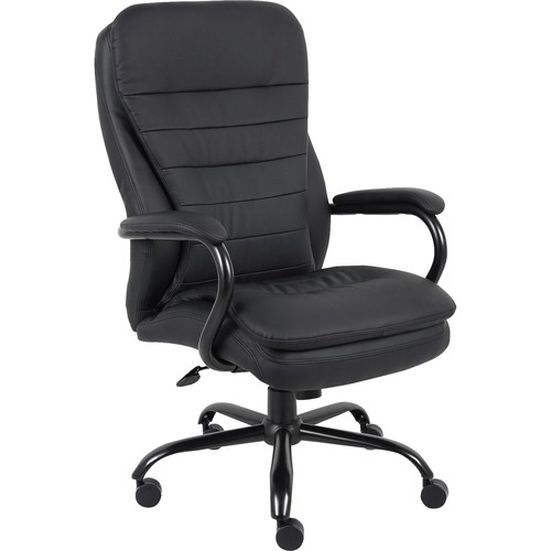 Executive Chair,Dbl Cushion, 33-1/2"x31"x45-1/2", Black
