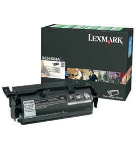 Genuine OEM Lexmark X654X04A Extra Hi-Yield Black Return Program Toner Printer Cartridge