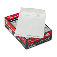 Tyvek Open-End Envelope, Plain, 6"x9", 100/BX, White
