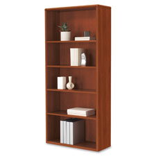 Adjust Bookcase Shelves, 32"x13"x71", Cognac