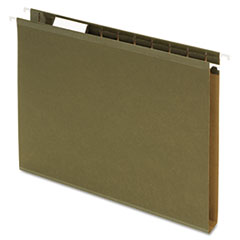 Hanging Folders, 1" Capacity, Letter, 25/BX, Standard Green