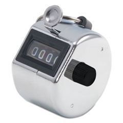 Tally Counter, Hand MDL, w/ Finger Ring, Chrome