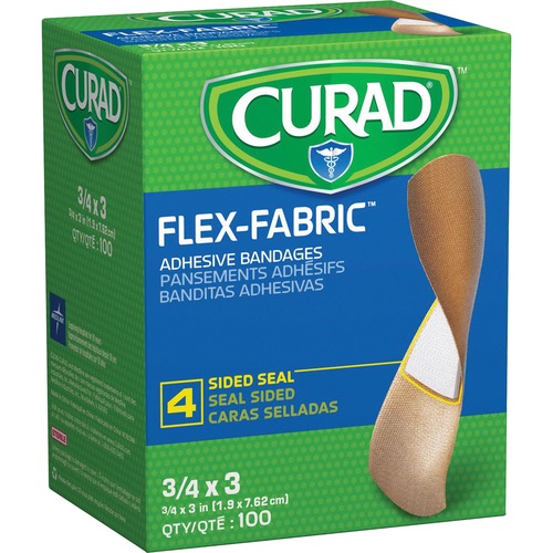 Fabric Bandages, Flex Fabric, 3/4"x3", 100/BX