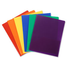 Poly Portfolio, 2 Pocket, LTR, .3mil, Purple