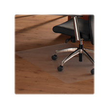 Hard Floor Chairmat,Smooth Back, Rectangular,48"x79", Clear