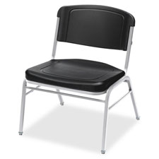 Big/Tall Stack Chairs, 26"x27"x32", 4/CT, Black