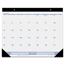 Desk Pad Calendar,Ruled Blocks,Jan-Dec,24"x19",BK Binding