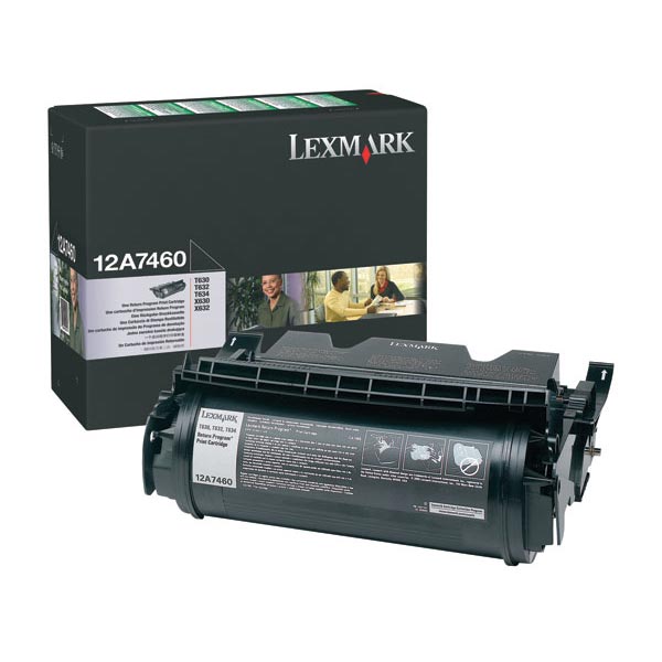Genuine OEM Lexmark 12A7460 Black Return Program Print Cartridge