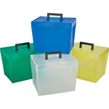 File Box, w/ Latch Closures/Handles, Letter, Assorted