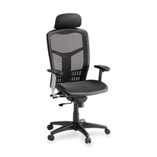 High Back Chair, Mesh, 28-1/2"x28-1/2"x51", Black