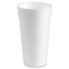 Styrofoam Cups, 24 oz, 300 CT, White