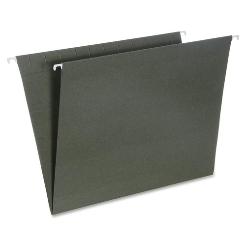 Hanging File Folder, 1/3 Cut, Letter-size, 25/Box, Green