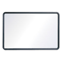 Contour Melamine Board, 2'x1-1/2', White Surface/Black Frame