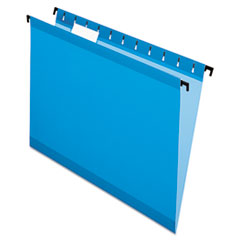 Hanging File Folders,1/5 Tabs,Letter,20/BX,Blue