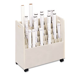 Mobile Roll File,50 Compartments,30-1/4"x15-3/4"x29-1/4",PY