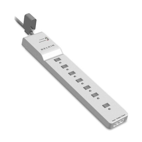 Surge Protector, 2320 Joules, 7 Outlets, 12' Cord, White