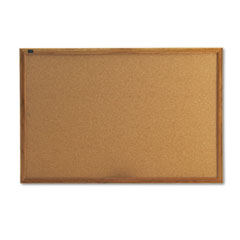 Cork Board, 1" Face Frame, 3'x2', Oak Frame