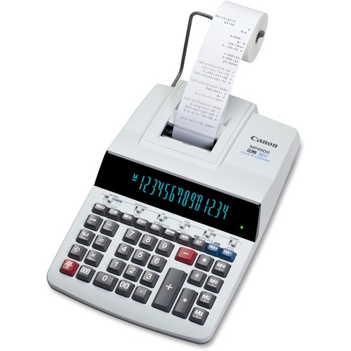 Desktop Printing Calculator, 14-Digit, Gray