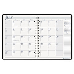 Monthly Planner, 2PPM, 14Mth July-Aug, Black