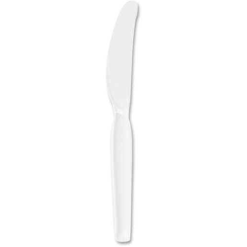 Heavywt Plastic Knives, 7-1/2" L, 100/BX, White
