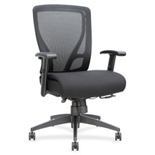 Mid Back Chair, 27"x25-5/8"x42-1/2", Black