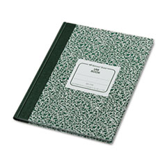 Lab Book,5"x5 Quad,96 Sh,10-1/8"x7-7/8",Green Marble Cover