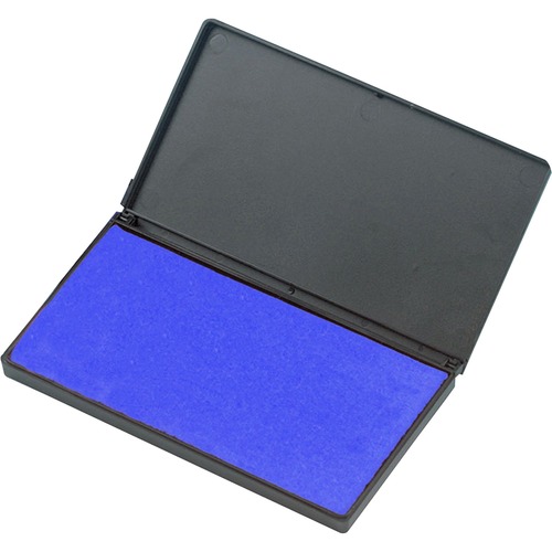 Foam Ink Pad, 2-3/4" x 4-1/4", Nontoxic, Reinkable, Blue