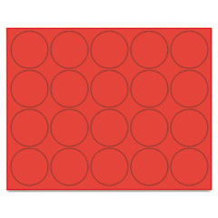 Magnetic Color Coding Dots, 12/BG, Red