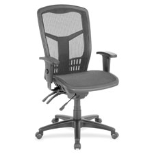 Mesh Swivel Exec Chair, 28-1/2"x28-1/2"x45", Black
